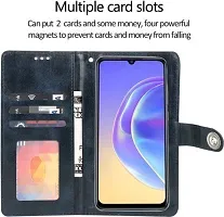 A Flip Cover for Realme C30 Blue Dual Protection-thumb2