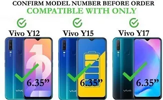 A Flip Cover for Vivo Y12 Brown Dual Protection-thumb1