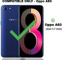 A Flip Cover for Oppo A83 Brown Dual Protection-thumb1