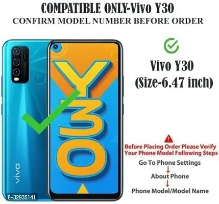 A Flip Cover for Vivo Y30 Brown Dual Protection-thumb2