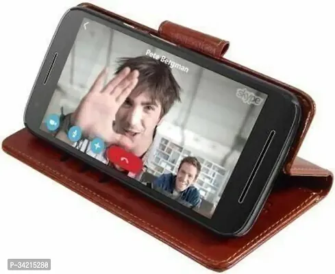 Stylish Artificial Leather Flip Cover for Vivo Y35, V2205,y35, Vivo Y35-thumb5