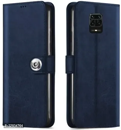 Flip Cover for Mi Redmi Note 9 Pro Blue Dual Protection-thumb0