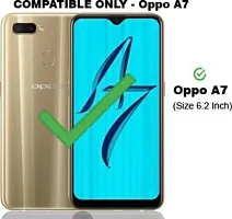 A Flip Cover for Oppo A7 Brown Dual Protection-thumb1