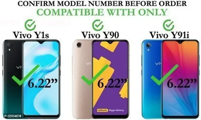 A Flip Cover for Vivo Y1s Blue Dual Protection-thumb2