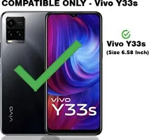 A Flip Cover for Vivo Y33s 5G Brown Dual Protection-thumb1