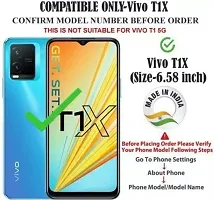 A Flip Cover for Vivo T1X Brown Dual Protection-thumb1