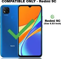 Flip Cover for Mi Redmi 9C Blue Dual Protection-thumb1