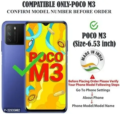 A Flip Cover for Poco M3 Blue Dual Protection-thumb2