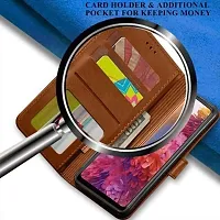 A Flip Cover for Samsung Galaxy M11 Brown Dual Protection-thumb3