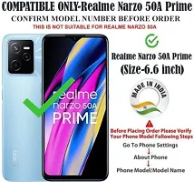 A Flip Cover for Realme Narzo 50A Prime Brown Dual Protection-thumb1