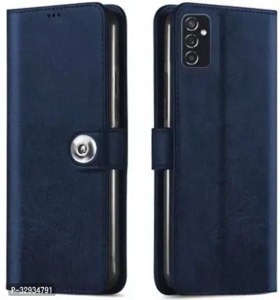 A Flip Cover for Samsung Galaxy M52 5G Blue Dual Protection-thumb0