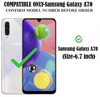 A Flip Cover for Samsung Galaxy A70 Brown Dual Protection-thumb1