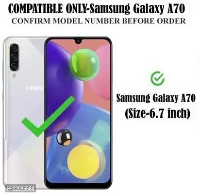 A Flip Cover for Samsung Galaxy A70 Brown Dual Protection-thumb2