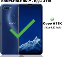 A Flip Cover for Oppo A11k Brown Dual Protection-thumb1