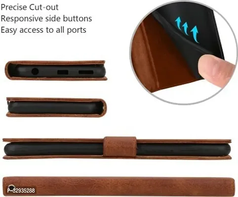 A Flip Cover for Realme C1 Brown Dual Protection Pack of 1-thumb5