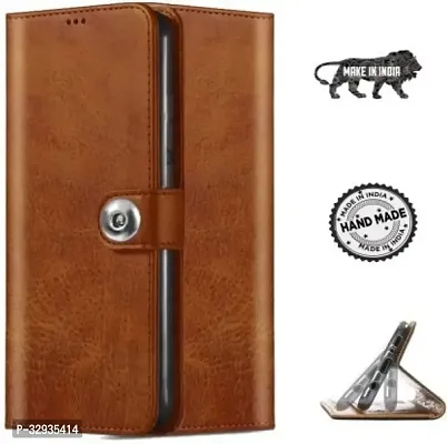 A Flip Cover for REDMI 13 5G Brown-thumb0