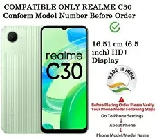 A Flip Cover for Realme C30 Blue Dual Protection-thumb1