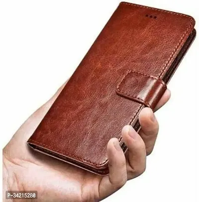 Stylish Artificial Leather Flip Cover for Vivo Y35, V2205,y35, Vivo Y35-thumb3