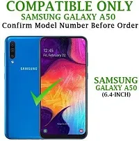 A Flip Cover for Samsung Galaxy A50 Blue Dual Protection-thumb1