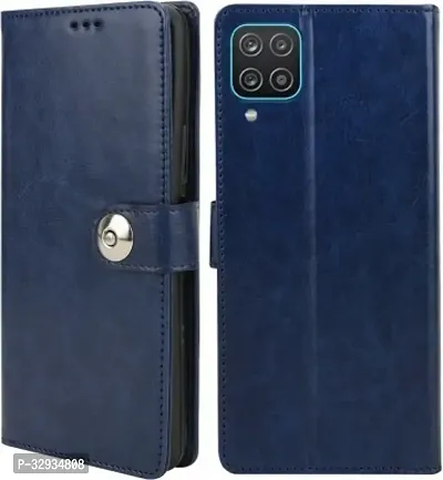 A Flip Cover for Samsung Galaxy M12 Blue Dual Protection