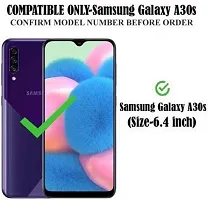 A Flip Cover for Samsung Galaxy A30s Brown Dual Protection-thumb1