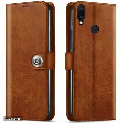 Flip Cover for Mi Redmi 7 Brown Dual Protection-thumb0