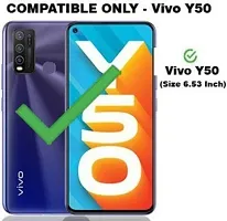 A Flip Cover for Vivo Y50 Blue Dual Protection-thumb1