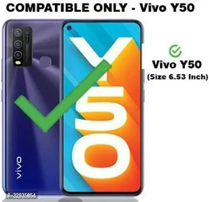 A Flip Cover for Vivo Y50 Blue Dual Protection-thumb2