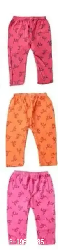 Stylish Fancy Cotton Printed Sleep Wear Pyjama Bottom For Kids Pack Of 3