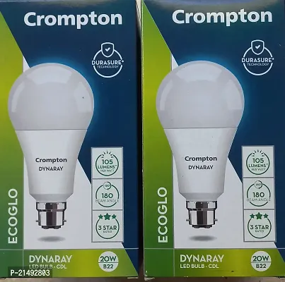 HOME APPLIANCES 20W LED BULB PACKING 2 Pcs cool white colour-thumb0