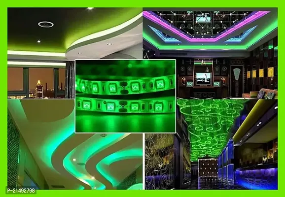 Home APPLIANCES LED Light Strip + with LED Driver Bright LED Strip Lights for Decoration 4000K LED Strip Flexible Rope Lights, Lighting (Green , 5 Meter)?-thumb4