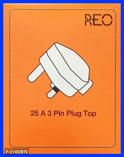 HOME APPLIANCES REO 3Pin TOP 16 A [ H.D ] Flat PLUG TOP With AC TOP { FLAIR } , PACKING 2 PCS. ,-thumb5