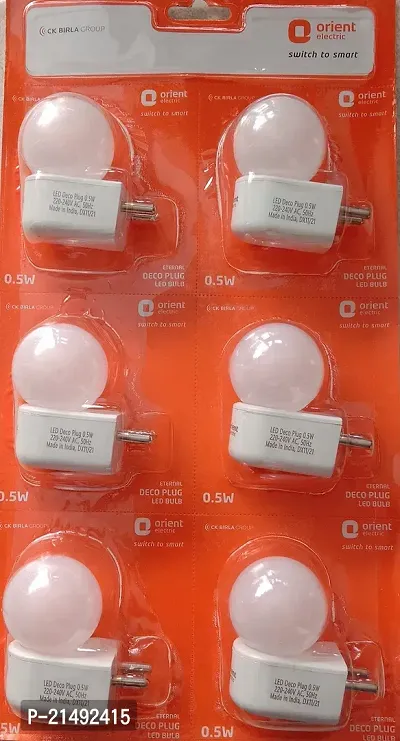 HOME APPLIANCES ETERNAL DECO PLUG LED BULB , 0.5W PACKING 6 PCS. [ WHITE COLOUR ]?-thumb3