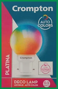 HOME APPLIANCES AUTO COLORS PLATINA LED 0.5 Watt Standard B22 LED Bulb , DECO LAMP (Pack of 6) , 25000 HOURS?-thumb3