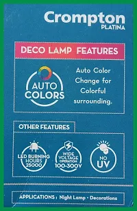 HOME APPLIANCES AUTO COLORS PLATINA LED 0.5 Watt Standard B22 LED Bulb , DECO LAMP (Pack of 6) , 25000 HOURS?-thumb2