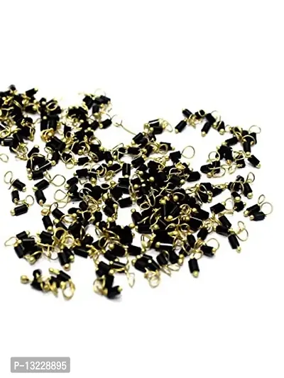 Sparkle Int Jewellery Making Dangling Black Seed Bead 100GRAM-thumb0