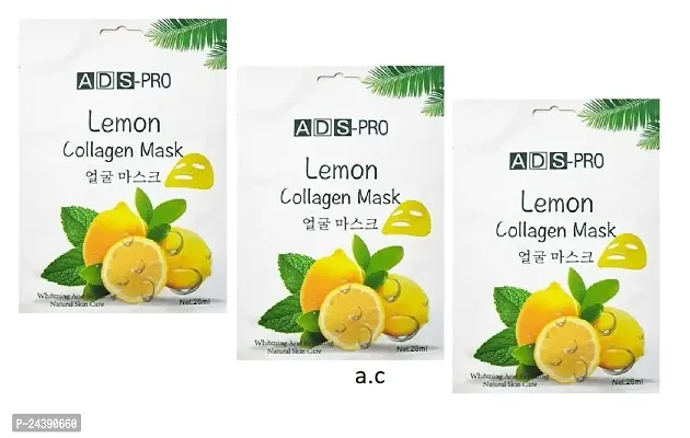 FACE MASK FOR L;EMON PACK OF 3-thumb0