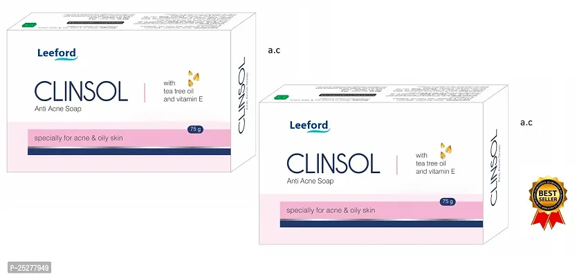 Leeford Clinsol anti acne soap pack of -2