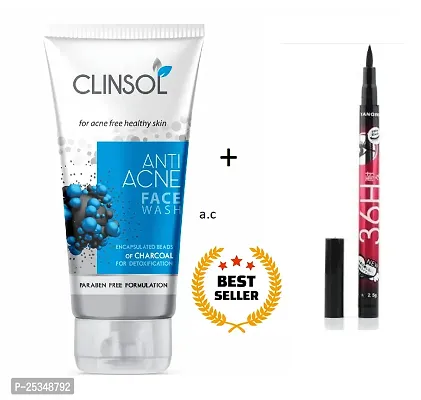 Clinsol face wash + 36-h eyeliner-thumb0