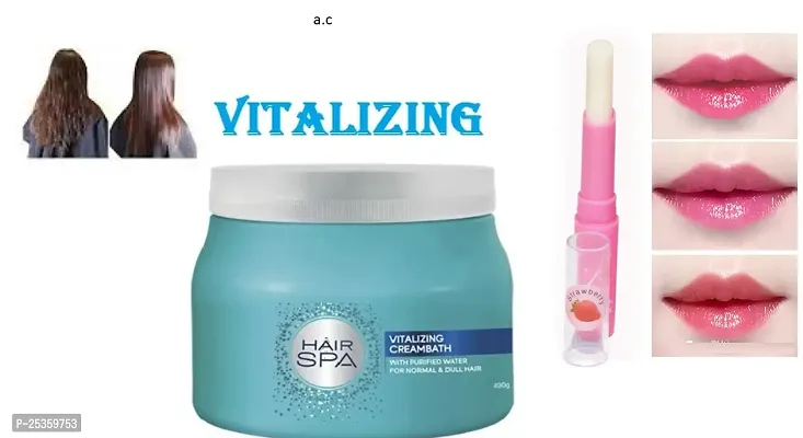 professional vitalizing hair spa with pink magic lip balm