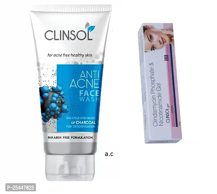 Clinol face wash with clisnol gel combo-thumb0