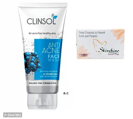 Clinsol face wash and skin shine soap combo