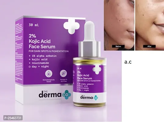 2% Kojic Acid Face Serum With 1% Alpha Arbutin  Niacinamide For Dark Spots  Pigmentation-thumb0