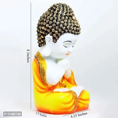 Craft Junction Handcrafted Little Baby Monk Decoraive Showpiece Figurine Gifting Someone Special Decorative Showpiece for Living Room/Office Decor/Home Decor/Statue-thumb4