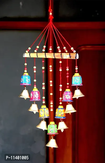 Craft Junction Handcrafted Rajasthani Bells Design Wall Hanging Decoraive Showpiece Figurine