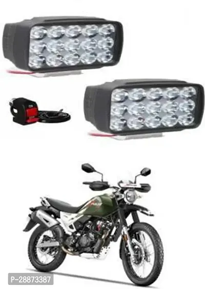 QUIRKY ZONE QZ15LEDWHITE2PCS3244 Hero::Honda::Yamaha::TVS::BajajUniversal For Bike::Universal For Car Universal For Bike::Universal For Car LED Fog Light-thumb0