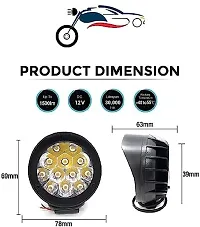 GTRIDE Imported 12 LED Waterproof Heavy Duty Fog Light Spot Beam With Handlebar Switch LED Car::Motorbike::Truck::Van Back Up Lamp Universal For Bike::Universal For Car Universal For Bike::Universal For Car-thumb1