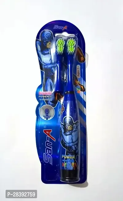 Kids Extra Soft Electric Toothbrush with Cartoon Print (Pack of 1)-thumb0