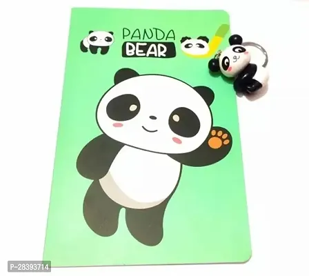 Beautiful panda diary with panda keychain