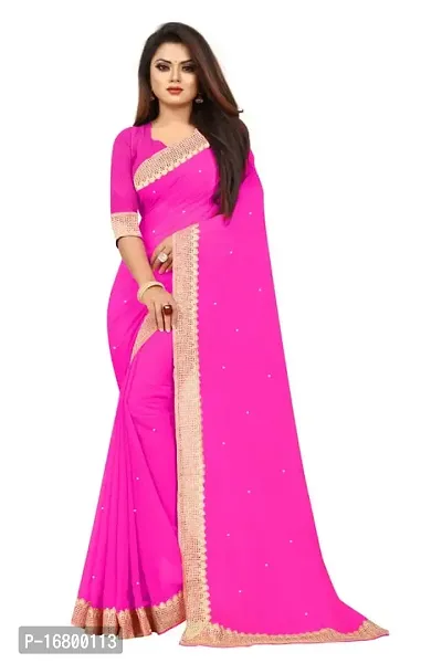 Buy Nailed SONI ENTERPRISE Women's Pure Georgette Moti Work